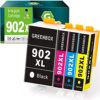 GREENBOX-Compatible-Ink-Cartridges-Replacement-for-HP-902XL-902-XL-for-Hp-OfficeJet-Pro-6978-6968-6958-6962-6960-6970-6979-6950-6951-6954-6975-Printer-1-Black-1-Cyan-1-Magenta-1-Yellow-0